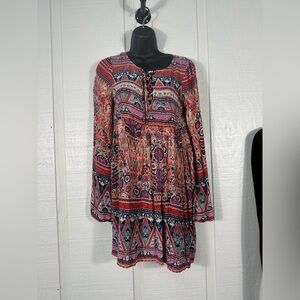 Patrons of Peace Multicolored Boho Dress Size XS EUC